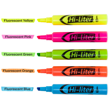 AVERY Hi-Liter Desk-Style Highlighters, Chisel Tip, 12 Highlighters, Assorted Colors, 2 Packs (25601)